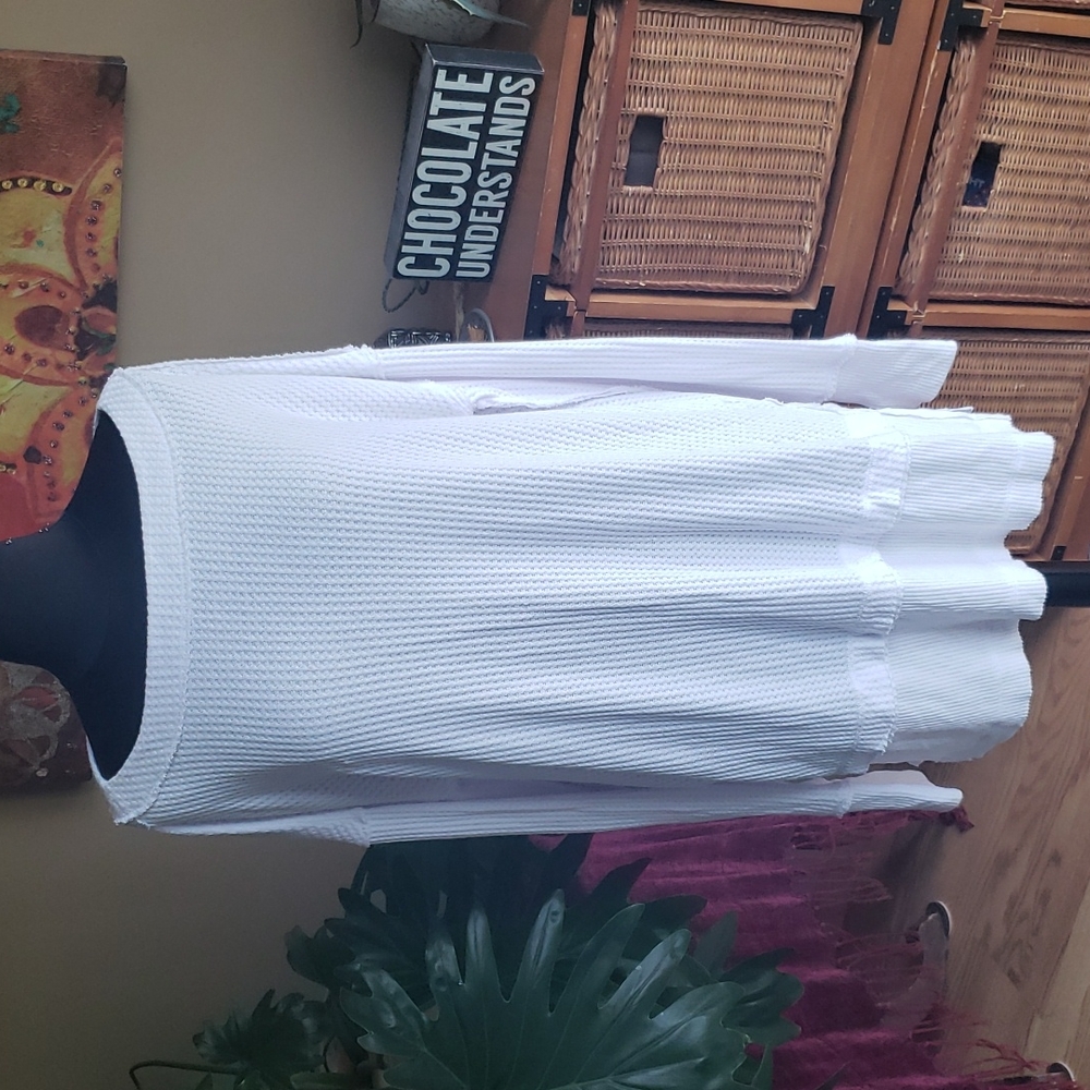 Free people tunic top white medium